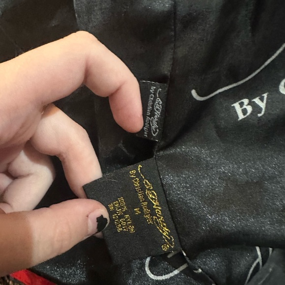 Ed Hardy Dark Grey Moto Jacket with Tiger Embroidery Y2K Biker Grunge Alt - Picture 8 of 10